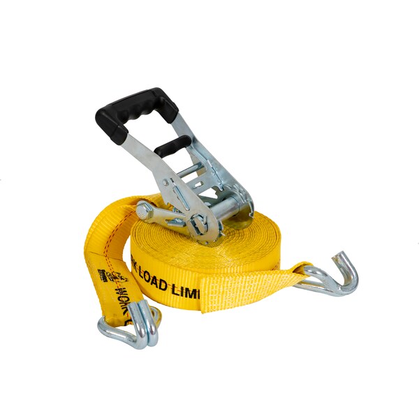 Buyers Products 30 Foot Commercial Grade Ratchet Strap with Soft Rubber Grips - J Hooks 5483000 - main